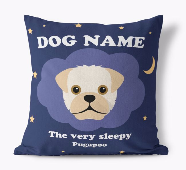 Very Sleepy: Personalized {breedFullName} Canvas Pillow